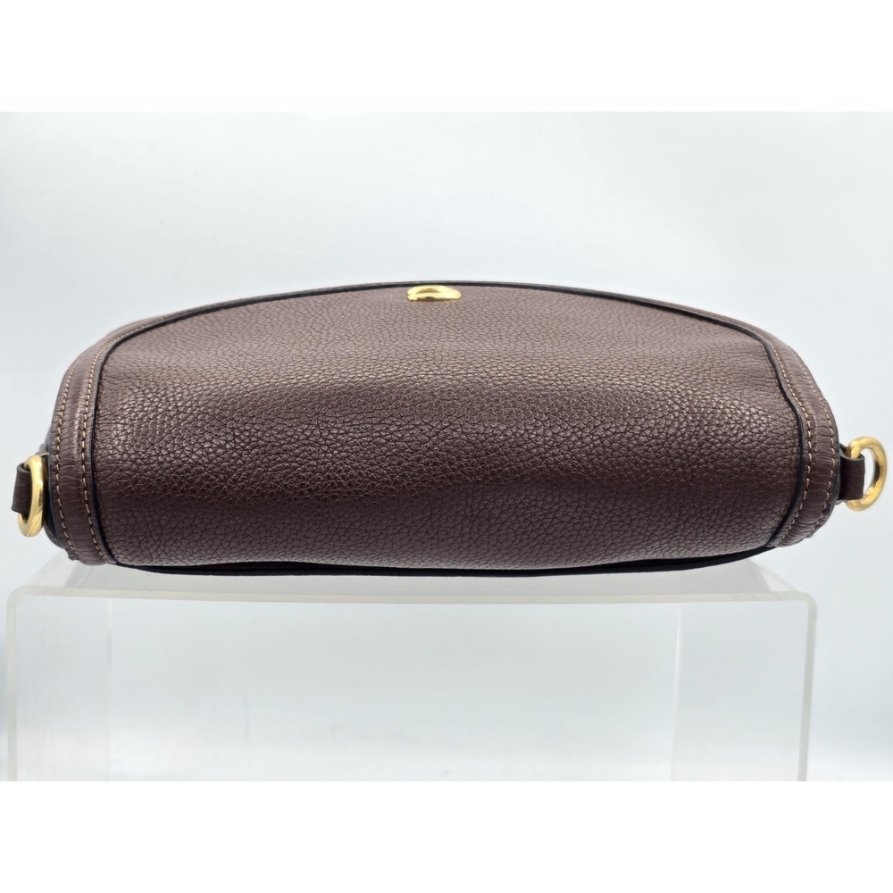 Coach Legacy Small Pebbled Leather Shoulder Crossbody Bag Brown Brass/Maple - Picture 14 of 16